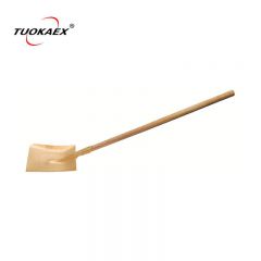 Wooden handle non sparking shovel