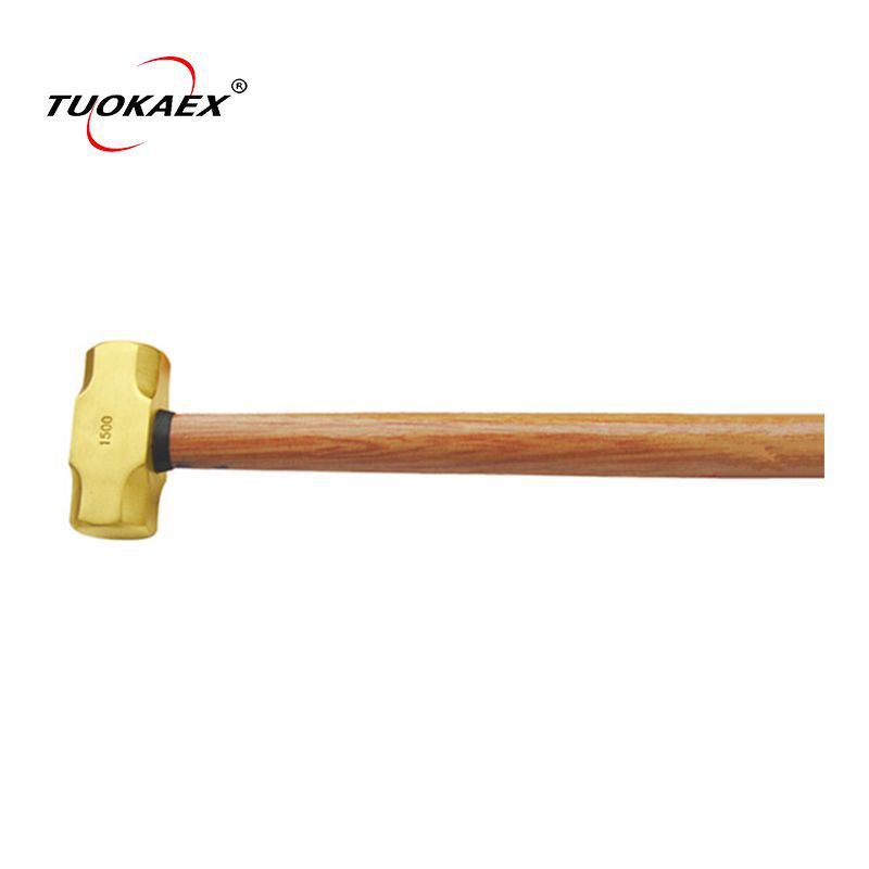 Factory direct sale non sparking Brass Sledge Hammer with wooden handle TUOKAEX Brand